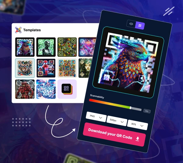 Artistic qr code generator