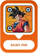 Decorative QR code illustration