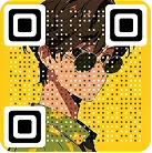 Decorative QR code illustration